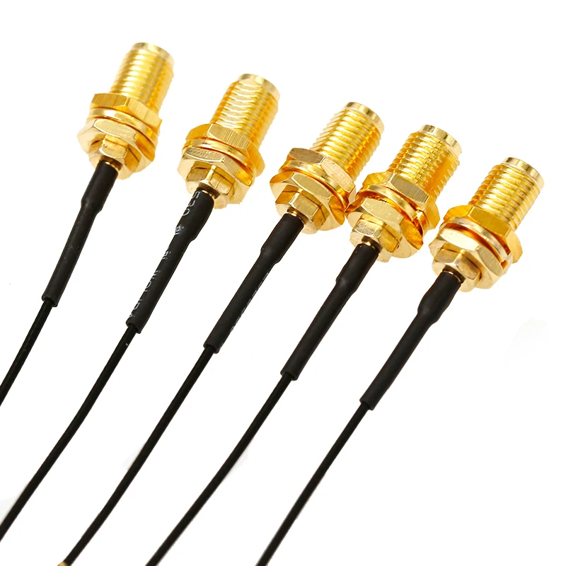 SMA Connector Cable Female to uFL/u.FL/IPX/IPEX RF Coax Adapter Assembly RG1.13 15cm Pigtail Cable for PCI Wifi Card 4G module
SMA Connector Cable Female to uFL/u.FL/IPX/IPEX RF Coax Adapter Assembly RG1.13 15cm Pigtail Cable for PCI Wifi Card 4G module