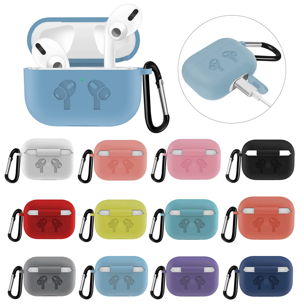 KISSCASE силиконовый чехол для Apple Airpods Pro Чехол TWS Bluetooth наушники Мягкий 3 защитный