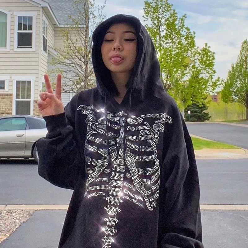 Aboutlee Retro Street Y2K Dark Style Ironed Breastbone Black Hooded Long Sleeve Hoodie
Aboutlee Retro Street Y2K Dark Style Ironed Breastbone Black Hooded Long Sleeve Hoodie
