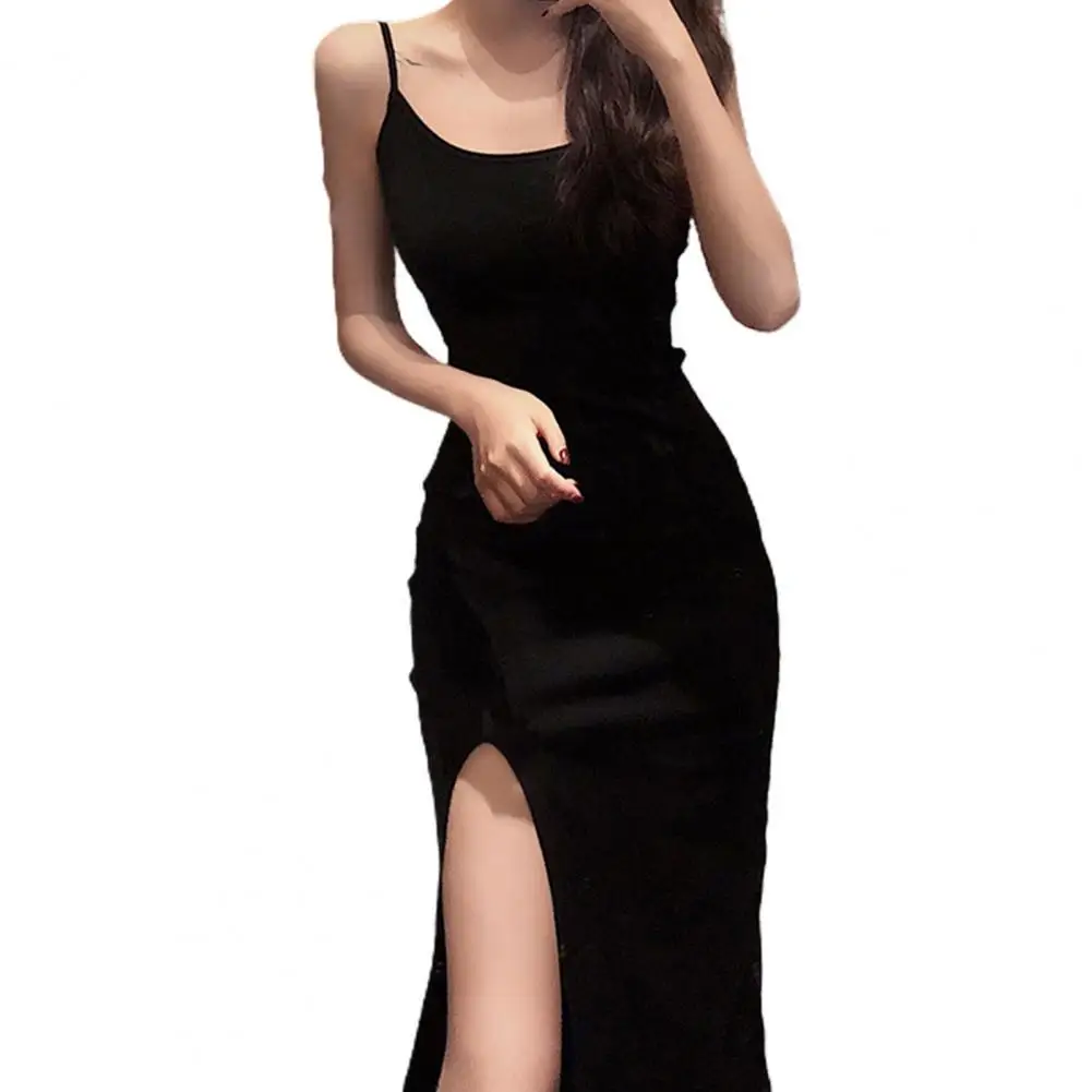U-Neck Spaghetti Strap Midi Dress Back Cross Straps Split Hem Sleeveless Women Dress Sundress Dailywear Dating
U-Neck Spaghetti Strap Midi Dress Back Cross Straps Split Hem Sleeveless Women Dress Sundress Dailywear Dating