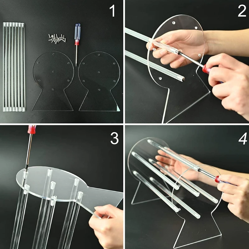 Clear Headband Holder Organizer Acrylic Hair Accessory Jewelry Storage Display E15E
Clear Headband Holder Organizer Acrylic Hair Accessory Jewelry Storage Display E15E