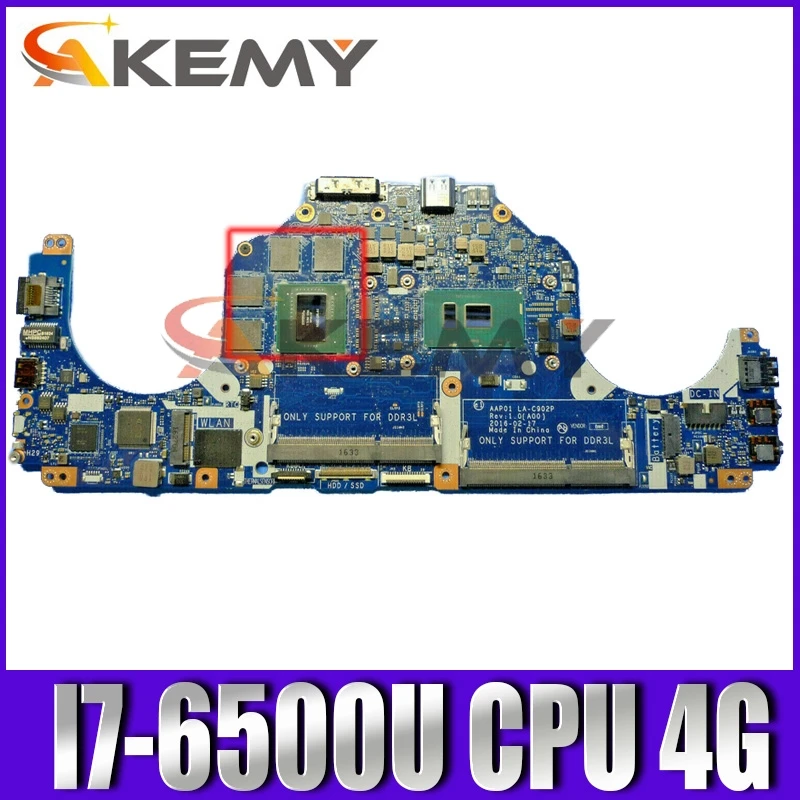 Original For dell For Alienware 13 R2 Core I7-6500U Mainboard AAP01 LA-C902P CN-0TXYDJ 0TXYDJ 4G MOTHERBOARD
Original For dell For Alienware 13 R2 Core I7-6500U Mainboard AAP01 LA-C902P CN-0TXYDJ 0TXYDJ 4G MOTHERBOARD