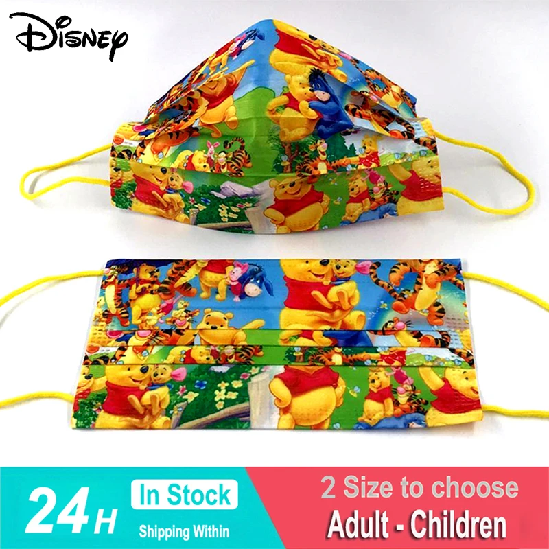 50PCS Disney Masks Cute Colorful Pooh Disposable Adults Children Face Mouth Masks 3 Layer Meltblown Breathable Dust-proof
50PCS Disney Masks Cute Colorful Pooh Disposable Adults Children Face Mouth Masks 3 Layer Meltblown Breathable Dust-proof