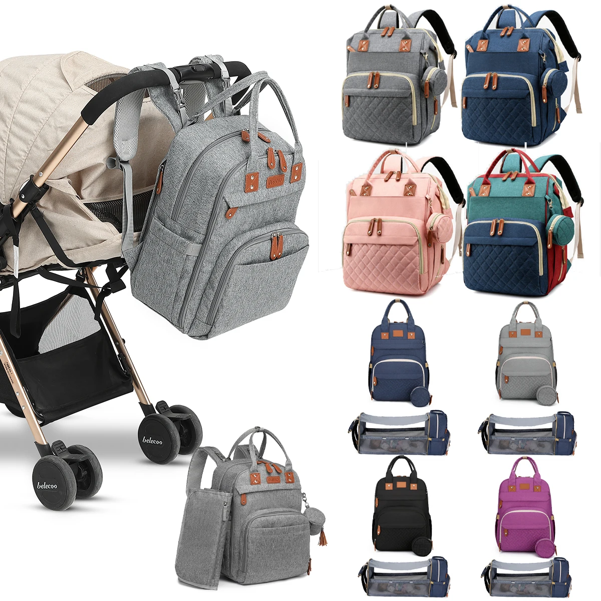 Diaper Bag Nappy Backpack Mummy Bag Maternity Packages Multi-function Waterproof Outdoor Travel Diaper Bags For Baby Care
Diaper Bag Nappy Backpack Mummy Bag Maternity Packages Multi-function Waterproof Outdoor Travel Diaper Bags For Baby Care