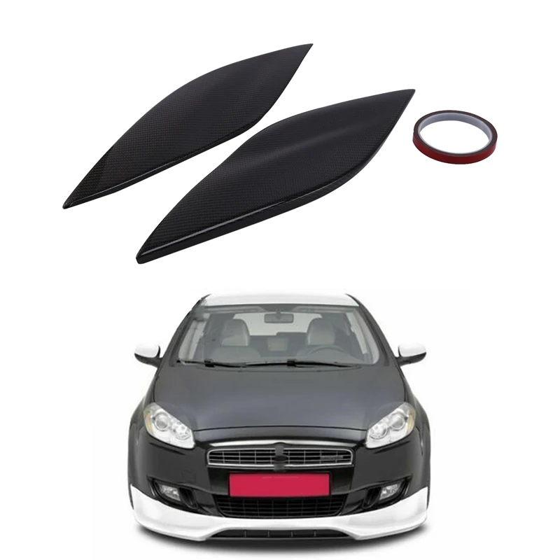 Car Headlight Eyebrows Eyelids Carbon Fiber Stickers Trim Cover Headlight Lid for FIAT BRAVO 2007+
Car Headlight Eyebrows Eyelids Carbon Fiber Stickers Trim Cover Headlight Lid for FIAT BRAVO 2007+