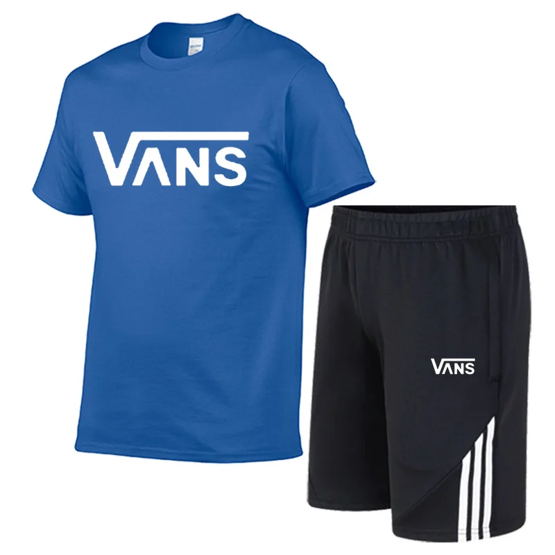 Men' Set Two Piece Set Men TrackSuit Men Letters Printed Shirts And Shorts Pants