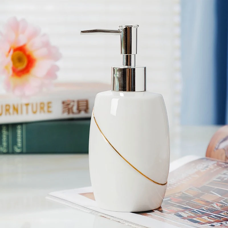 Ceramic 5pcs/set Bathroom Set Soap Dispenser/toothbrush Holder/tumbler/soap Dish Bathroom Accessories Decoration Products
Ceramic 5pcs/set Bathroom Set Soap Dispenser/toothbrush Holder/tumbler/soap Dish Bathroom Accessories Decoration Products