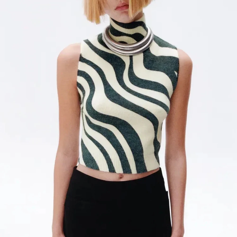 xikom 2021 New Women Vintage Mock Neck Sweater Vest Female Streetwear Casual Pullover Sleeveless Slim Chic Waistcoat Top
xikom 2021 New Women Vintage Mock Neck Sweater Vest Female Streetwear Casual Pullover Sleeveless Slim Chic Waistcoat Top