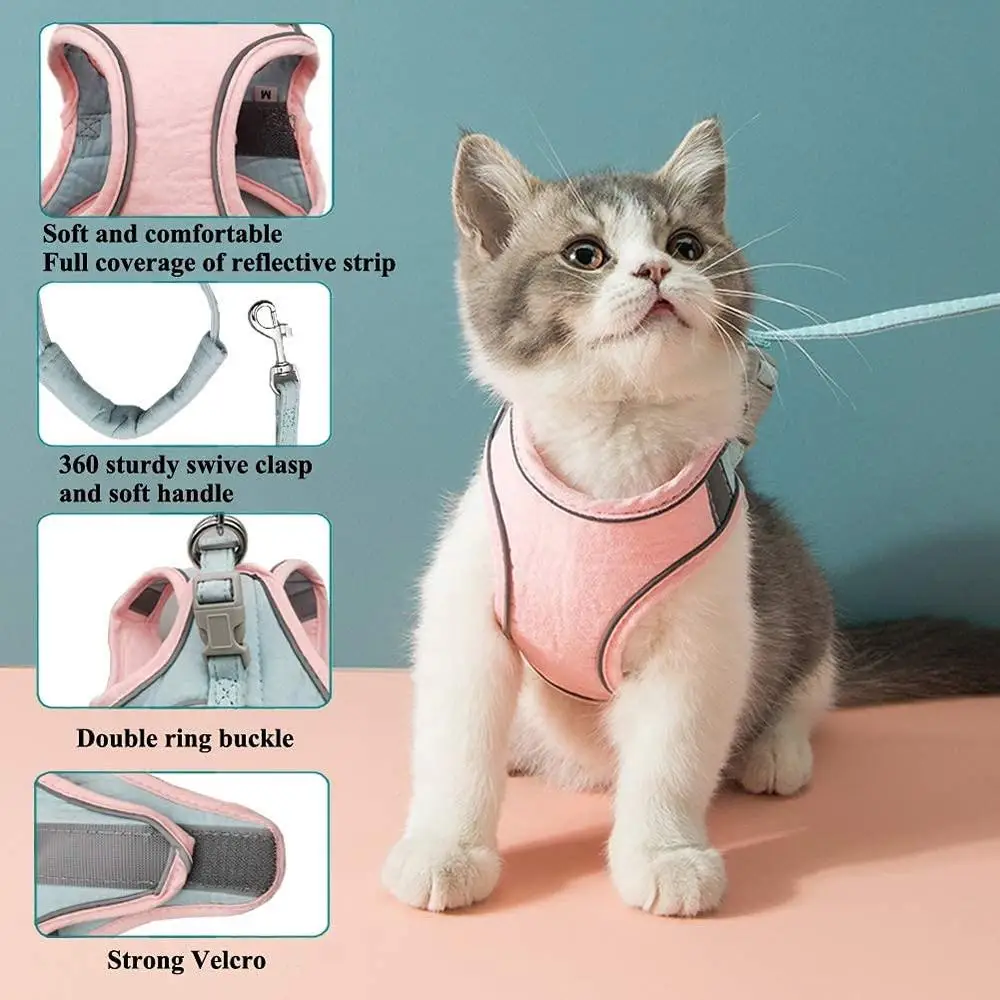 Reflective Suede PU Leather Pet Dog Harness Collar with Traction Rope Walking Dog Cat Chest Strap Luminous Pet Accessories
Reflective Suede PU Leather Pet Dog Harness Collar with Traction Rope Walking Dog Cat Chest Strap Luminous Pet Accessories