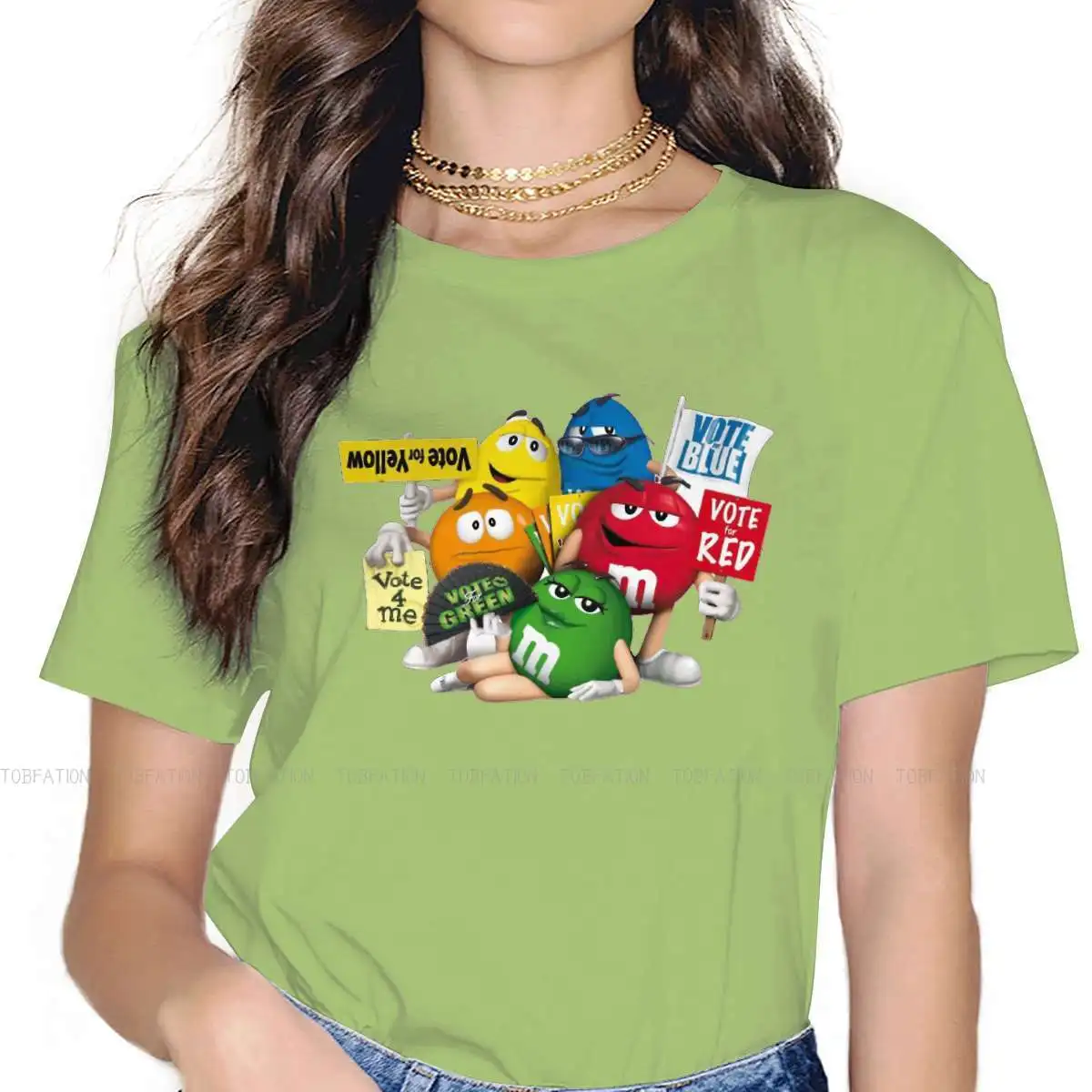 M Chocolate Candy Cartoon Colorful TShirt for Woman Girl Team Soft Sweatshirts T Shirt Novelty Trendy Loose
M Chocolate Candy Cartoon Colorful TShirt for Woman Girl Team Soft Sweatshirts T Shirt Novelty Trendy Loose