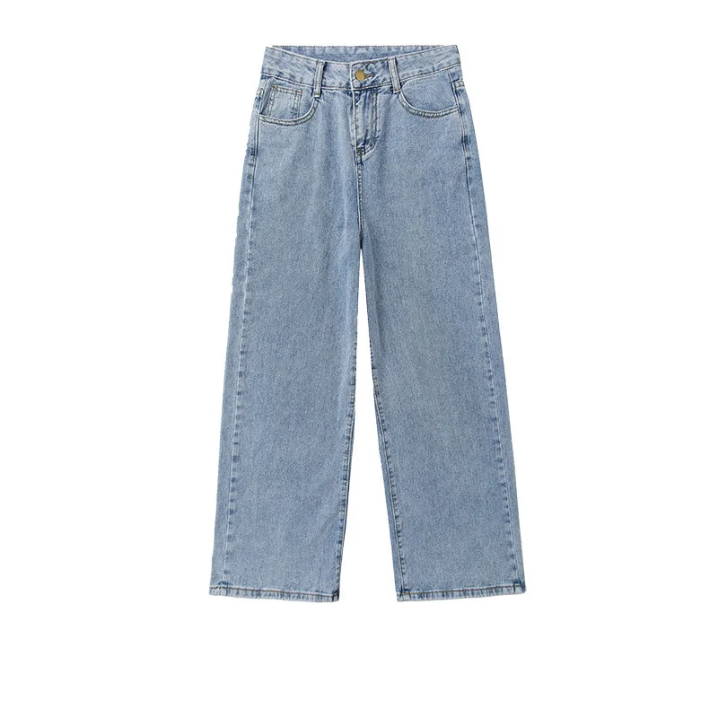 Jeans Women Loose High Waist Straight High Waist Pants Solid Color Wide Legs Retro Loose Women's Denim Trousers Thin Section
Jeans Women Loose High Waist Straight High Waist Pants Solid Color Wide Legs Retro Loose Women's Denim Trousers Thin Section