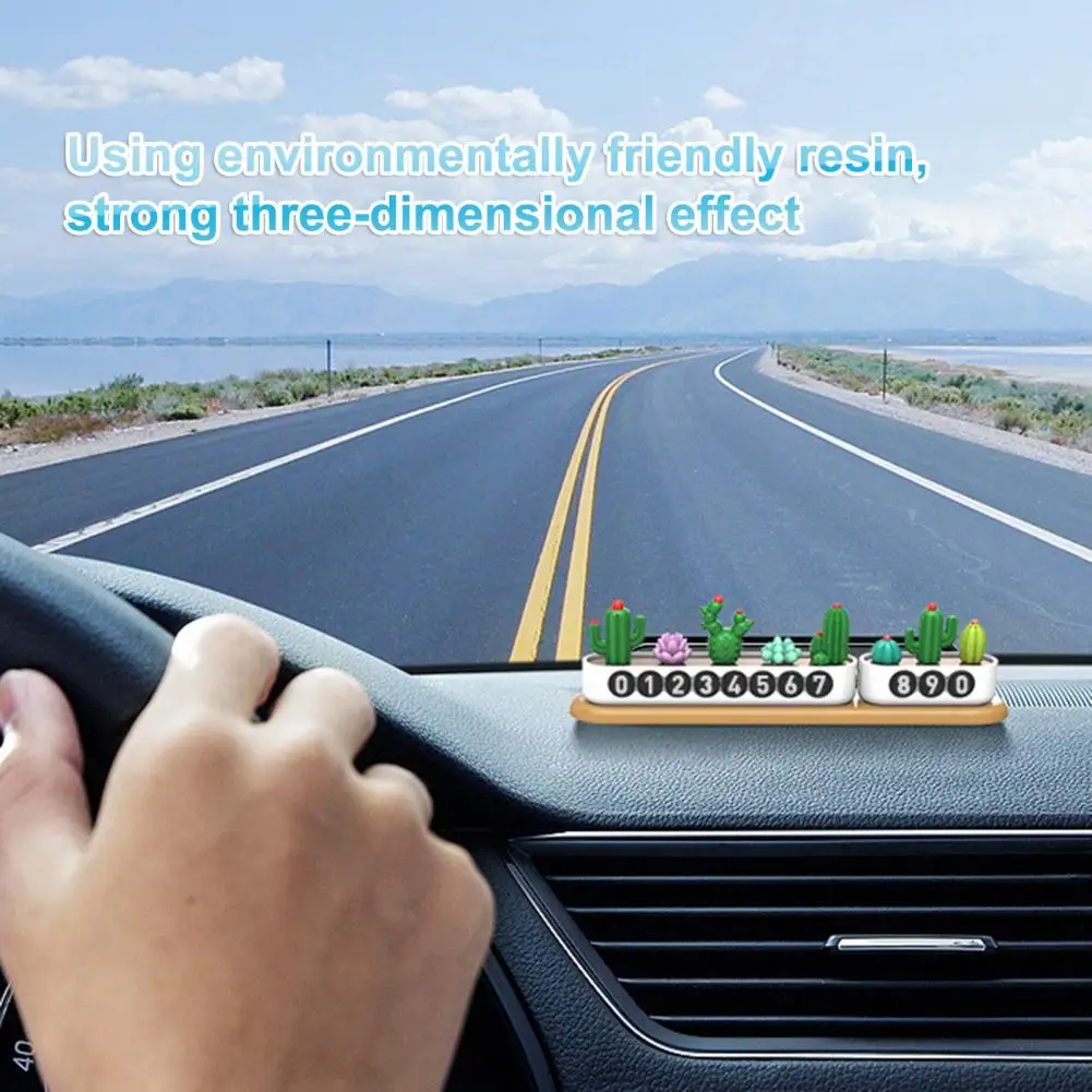 Temporary Car Parking Card Cute Cactus Design Removable Phone Number Parking Number Plate for Vehicles Car Interior Accessories
Temporary Car Parking Card Cute Cactus Design Removable Phone Number Parking Number Plate for Vehicles Car Interior Accessories