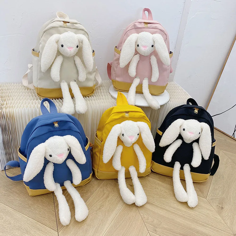 Cute Kindergarten Cartoon Rabbit Backpack Unisex Children Zipper Canvas Rnapsack Large Capacity Bunny Kid School Bags
Cute Kindergarten Cartoon Rabbit Backpack Unisex Children Zipper Canvas Rnapsack Large Capacity Bunny Kid School Bags