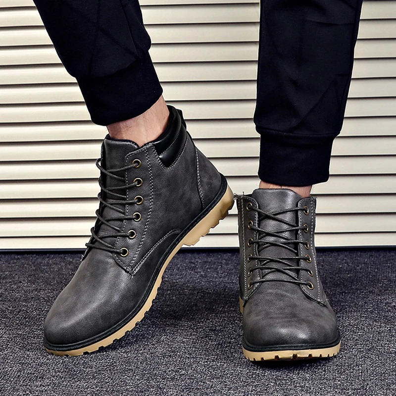 2020 Men Boots Pu Leather Shoes For Martin Boots Men Autumn Winter New Ankle Boots Men Casual Shoes Male Footwear
2020 Men Boots Pu Leather Shoes For Martin Boots Men Autumn Winter New Ankle Boots Men Casual Shoes Male Footwear