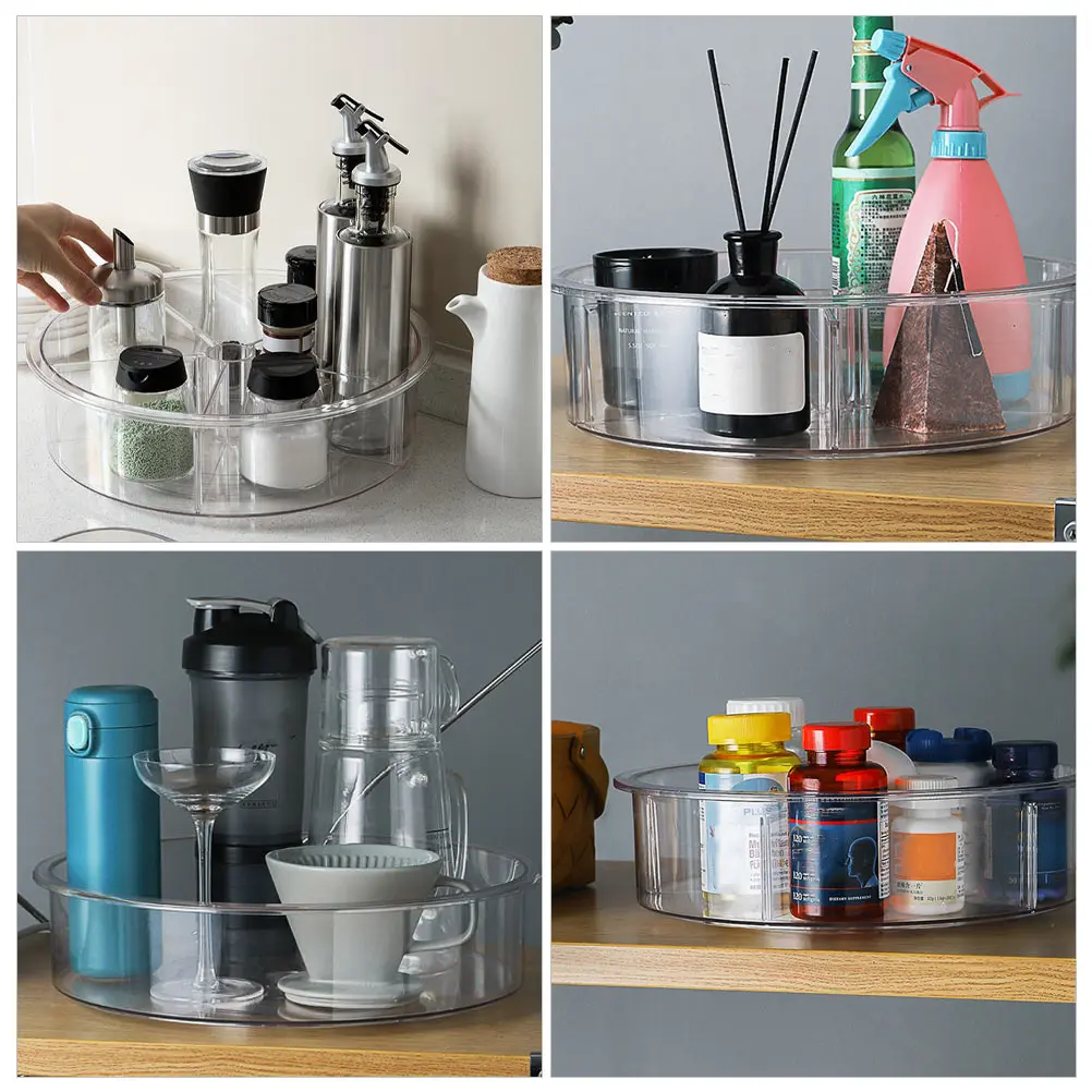 1Pc Kitchen Fridge Swivel Tray Multi-purpose Seasoning Jar Container Transparent
1Pc Kitchen Fridge Swivel Tray Multi-purpose Seasoning Jar Container Transparent