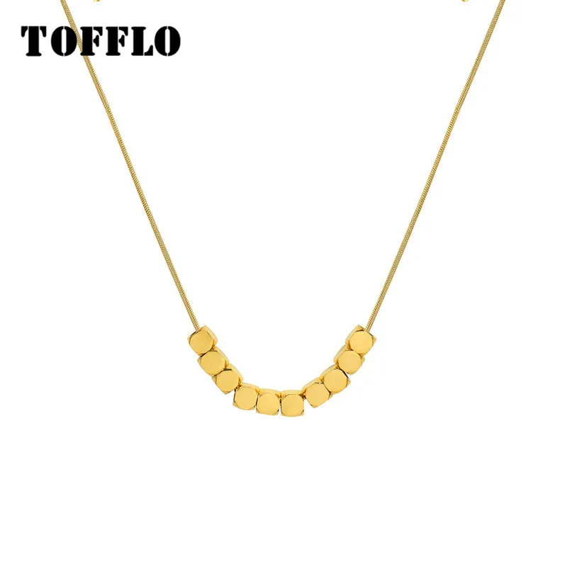 TOFFLO нержавеющая сталь 18 K золотые геометрические ювелирные изделия квадратный кулон ожерелье Женская мода цепь до ключицы BSP188
TOFFLO нержавеющая сталь 18 K золотые геометрические ювелирные изделия квадратный кулон ожерелье Женская мода цепь до ключицы BSP188