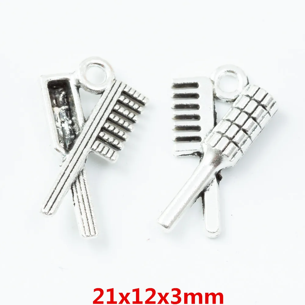 190 pieces of retro comb pendant zinc alloy pendant DIY European style jewelry making 6823
190 pieces of retro comb pendant zinc alloy pendant DIY European style jewelry making 6823