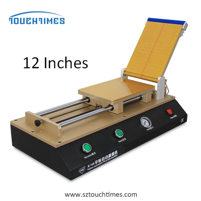 TBK-766 12" Tablet Automatic OCA Laminating Machine Polarizer Film Laminator Machine for iPad LCD Repair need Air Compressor
TBK-766 12" Tablet Automatic OCA Laminating Machine Polarizer Film Laminator Machine for iPad LCD Repair need Air Compressor