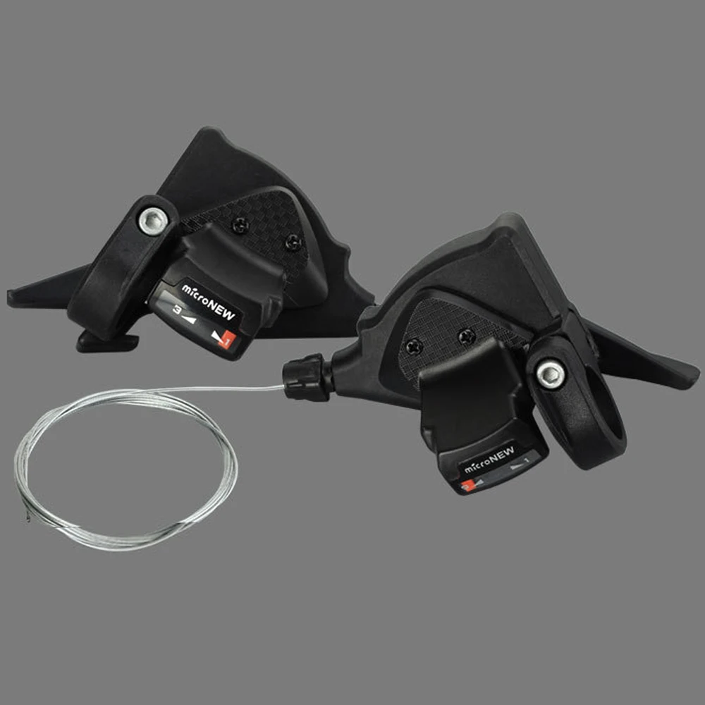 Aluminum Alloy Principal Part Resin Outshell Bike Speeds Shifter Trigger Set Left 3-speed Right 8/9/10/11-speed Adjustable
Aluminum Alloy Principal Part Resin Outshell Bike Speeds Shifter Trigger Set Left 3-speed Right 8/9/10/11-speed Adjustable