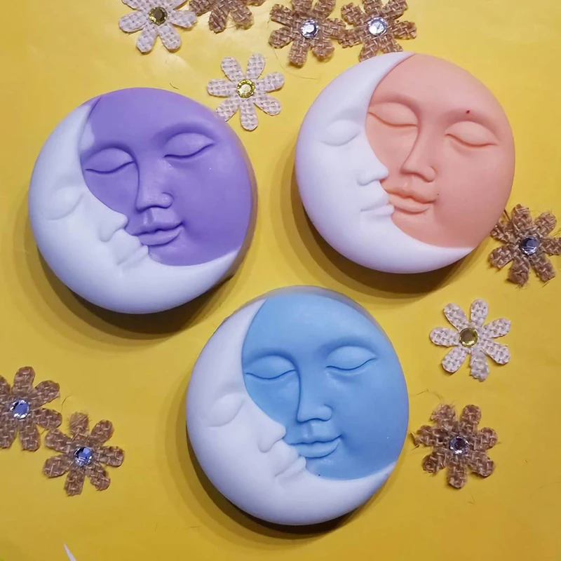 1Pcs Pink Soap Mold Round Shape Sun Moon Faces Silicone Mold DIY Fondant Chocolate Cake Decorating Tools Kithen Baking Tool
1Pcs Pink Soap Mold Round Shape Sun Moon Faces Silicone Mold DIY Fondant Chocolate Cake Decorating Tools Kithen Baking Tool