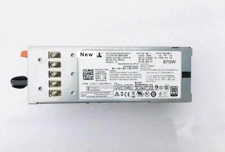 R710 T610 YFG1C 7NVX8 A870P-00 N870P-S0 870W Ensure New in original box. Promised to send in 24 hours
R710 T610 YFG1C 7NVX8 A870P-00 N870P-S0 870W Ensure New in original box. Promised to send in 24 hours