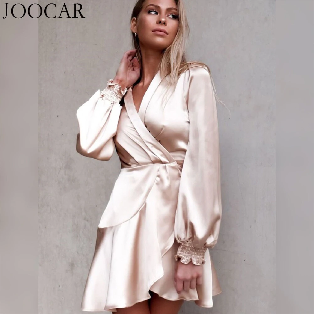 free shipping 2020 joocar sexy women V NECK long sleeve lace up dress JC1423 
free shipping 2020 joocar sexy women V NECK long sleeve lace up dress JC1423