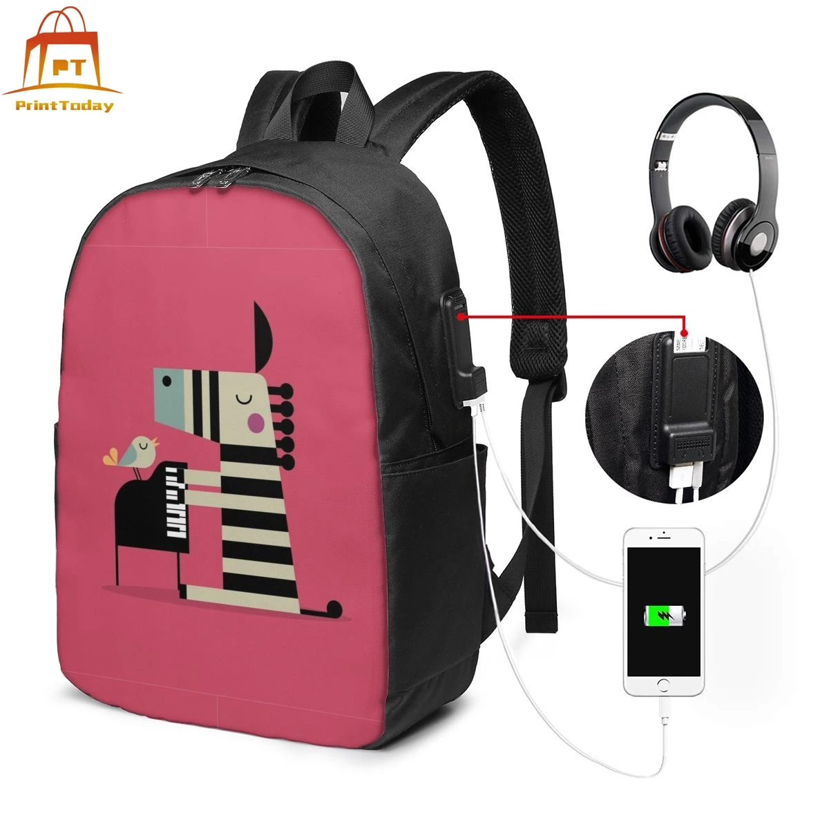 Piano Backpack Piano Backpacks High quality Man - Woman Bag Multi Function Street Print Student Trend Bags
Piano Backpack Piano Backpacks High quality Man - Woman Bag Multi Function Street Print Student Trend Bags
