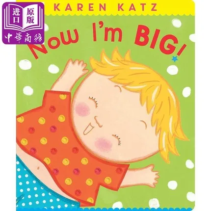 Original Children Popular Books Karen Katz Now I'm Big! Board Book Colouring English Activity Picture Book
Original Children Popular Books Karen Katz Now I'm Big! Board Book Colouring English Activity Picture Book