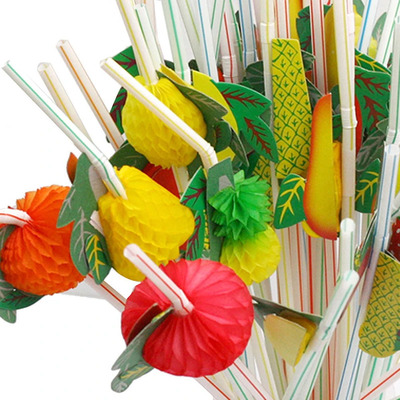 50pcs/lot 24cm 3D Party Straw Multicolor Fruit Plastic Straw Cocktail Drinking Straw Hawaiian Party Decoration drink decor
50pcs/lot 24cm 3D Party Straw Multicolor Fruit Plastic Straw Cocktail Drinking Straw Hawaiian Party Decoration drink decor