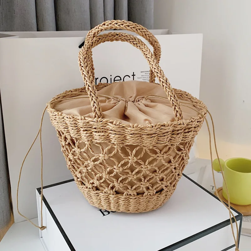 Hollow Out Handbags Women's Basket Bag Summer Beach Straw Tote Bags for Women 2021 Rattan Weave Ladies Casual Holiday Hand Bags
Hollow Out Handbags Women's Basket Bag Summer Beach Straw Tote Bags for Women 2021 Rattan Weave Ladies Casual Holiday Hand Bags