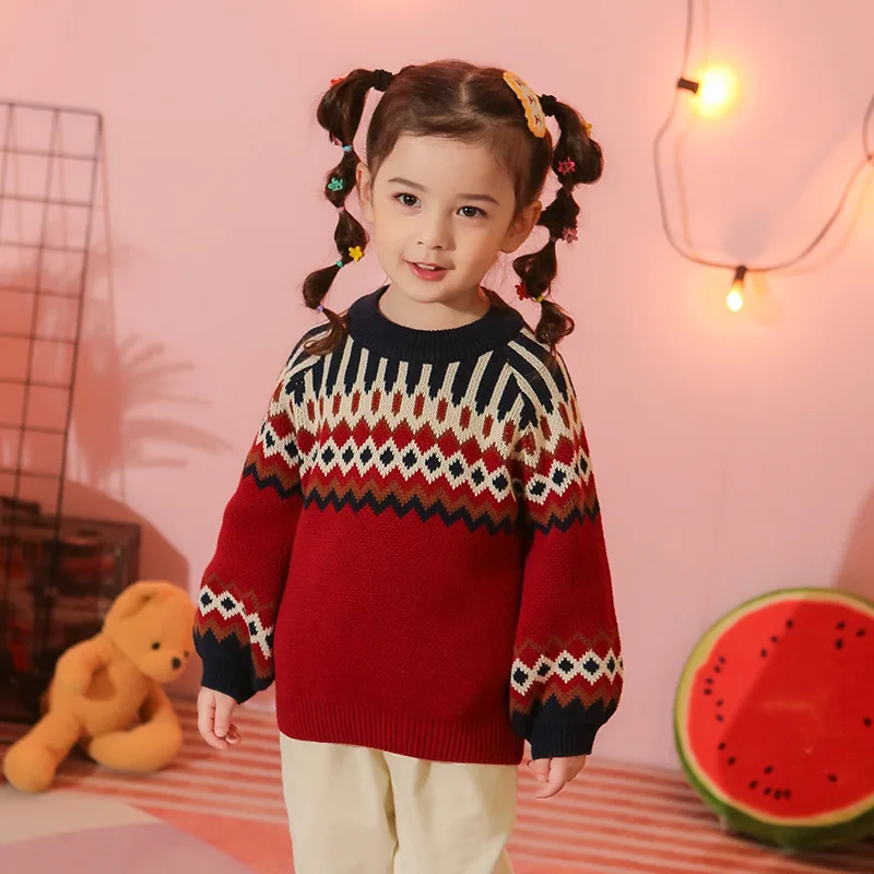 Loose Elegant Teenage Kids Sweaters Spring Winter Baby Boys Girls Warm Tops Plus Velvet Thicken Knitted Bottoming High Quality
Loose Elegant Teenage Kids Sweaters Spring Winter Baby Boys Girls Warm Tops Plus Velvet Thicken Knitted Bottoming High Quality