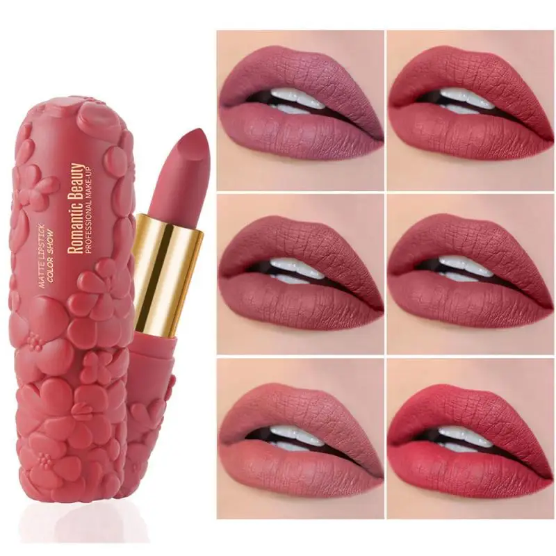 Romantic Beauty Matte Lipstick Lasting Moisturizing Lipstick Natural Waterproof Lip Balm For Lady Lip Beauty Makeup Tools TSLM2
Romantic Beauty Matte Lipstick Lasting Moisturizing Lipstick Natural Waterproof Lip Balm For Lady Lip Beauty Makeup Tools TSLM2