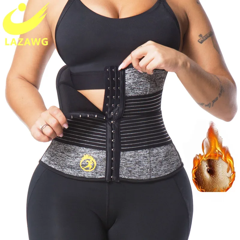 LAZAWG Neoprene Waist Trainer Body Shaper Women Sport Belt Slimming Tummy Control Sweat Sauna Shapewear Strap Workout Corset
LAZAWG Neoprene Waist Trainer Body Shaper Women Sport Belt Slimming Tummy Control Sweat Sauna Shapewear Strap Workout Corset