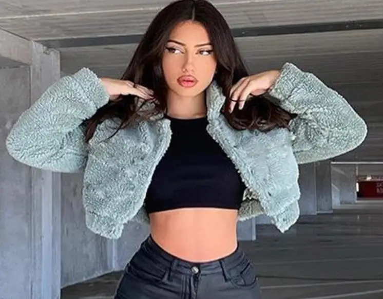 Women Fuzzy Short Jacket Adults Solid Color Long Sleeve Turn-down Collar cardigan winter clothes Outerwear
Women Fuzzy Short Jacket Adults Solid Color Long Sleeve Turn-down Collar cardigan winter clothes Outerwear