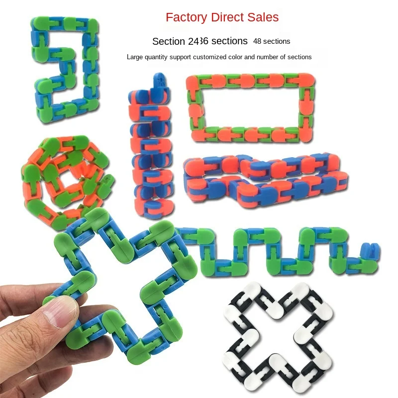 2021 New 6Pcs Bicycle chain Track Decompression Fluid Bracelet Decompression Vent Plastic Chain Fidget Small Gift Toys 
2021 New 6Pcs Bicycle chain Track Decompression Fluid Bracelet Decompression Vent Plastic Chain Fidget Small Gift Toys