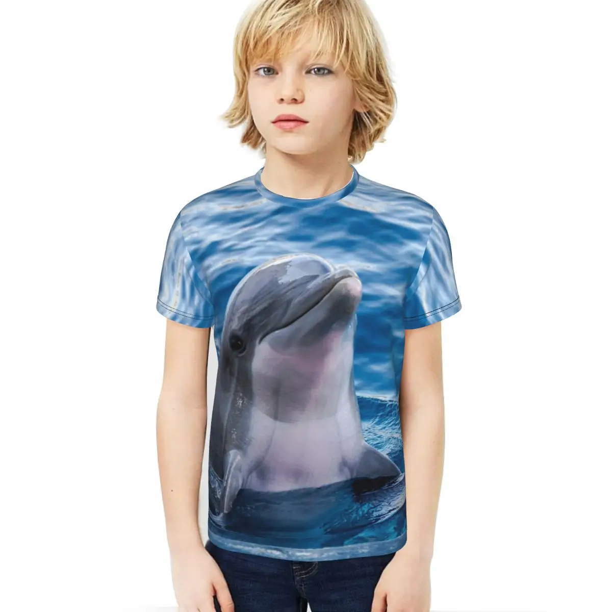 2020 Summer Fashion Dolphins T-shirt Children Boys Short Sleeves Tees Baby Kids Tops For Girls Clothes
2020 Summer Fashion Dolphins T-shirt Children Boys Short Sleeves Tees Baby Kids Tops For Girls Clothes