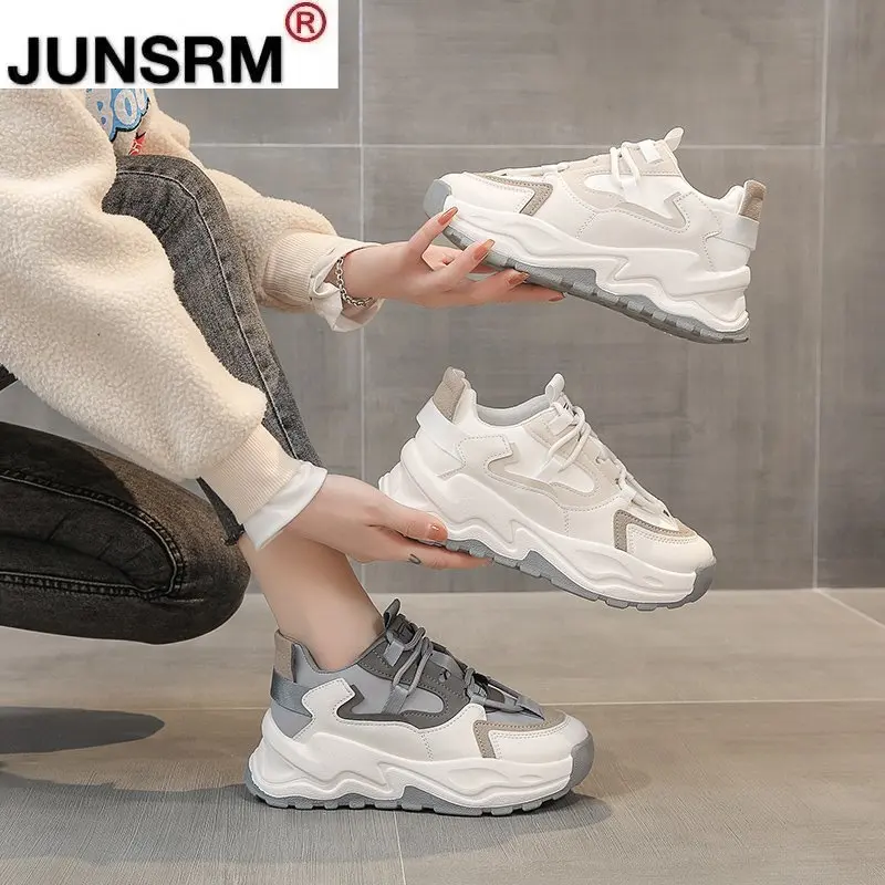 JUNSRM Shoes Women Breathable New Trending Autumn Models White Shoes Wild 2021 Patchwork Sneakers Women Zapatillas De Deporte 
JUNSRM Shoes Women Breathable New Trending Autumn Models White Shoes Wild 2021 Patchwork Sneakers Women Zapatillas De Deporte