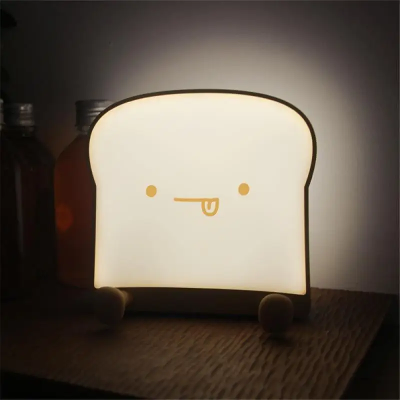 Cute Toast Tap-Control LED Night Light Mini Light Nightlight Lamp For Children Kids Living Room Bedroom Lighting Decor Lights
Cute Toast Tap-Control LED Night Light Mini Light Nightlight Lamp For Children Kids Living Room Bedroom Lighting Decor Lights