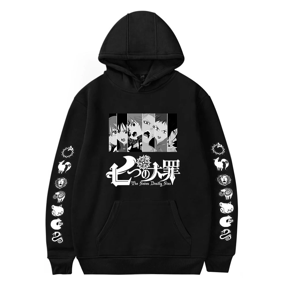 Anime The Seven Deadly Sins Hoodie Men's Sweatshirt Spring Autumn Casual Women's Hooded Anime Boys Girls Clothes
Anime The Seven Deadly Sins Hoodie Men's Sweatshirt Spring Autumn Casual Women's Hooded Anime Boys Girls Clothes