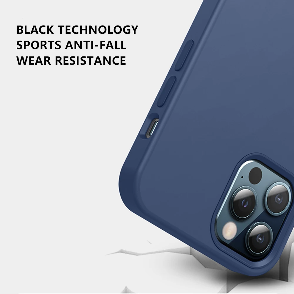 Bonola Luxury Original Silicone Case for iPhone 12 Pro/12 Pro Max Covers Soft TPU Shockproof Back Case for Apple iPhone 12 Mini
Bonola Luxury Original Silicone Case for iPhone 12 Pro/12 Pro Max Covers Soft TPU Shockproof Back Case for Apple iPhone 12 Mini