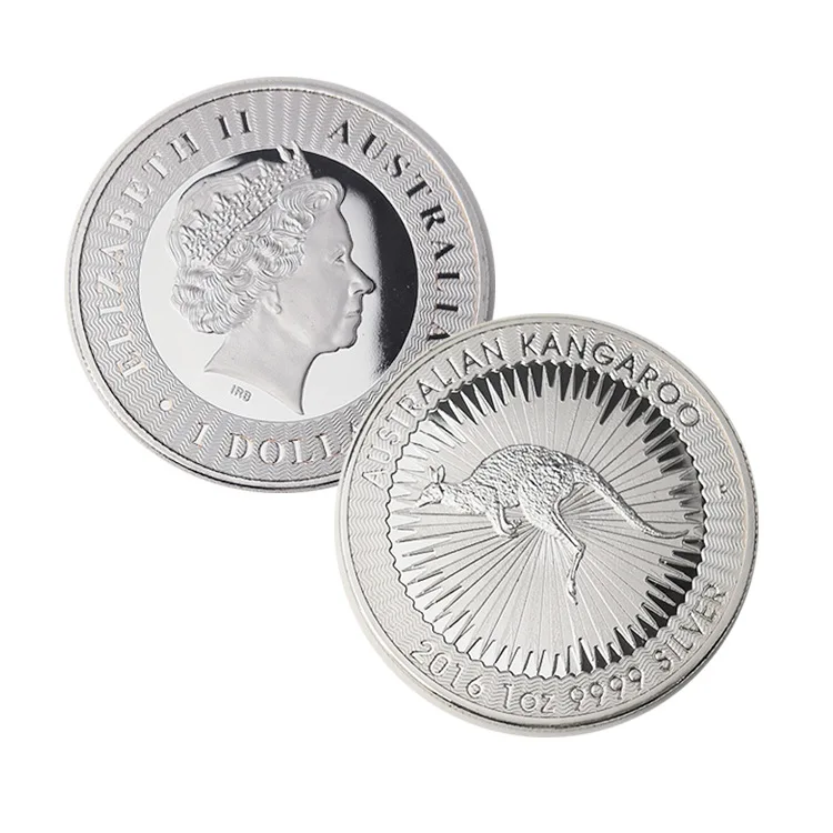 

Australian Animal Commemorative Coin Queen Elizabeth Kangaroo Koala Silver Family Decoration Double-sided Badge Coins
