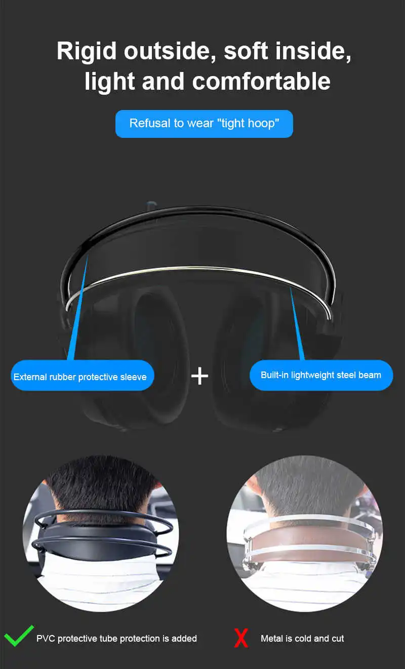 Gaming Headset For PC PS4 Laptop Over Ear Colorful Light Gamer Headphone With HD Mic Noise Canceling Computer Phone
Gaming Headset For PC PS4 Laptop Over Ear Colorful Light Gamer Headphone With HD Mic Noise Canceling Computer Phone