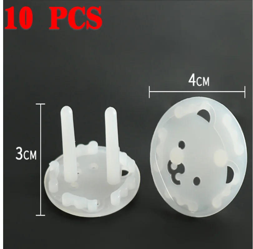 10pcs Baby Safety Child Electric Socket Outlet Plug Protection Security Two Phase Safe Lock Cover Kids Sockets Plugs - купить по