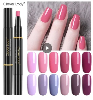 New Gel Polish Pen One Step 3 In 1 Varnish Gellak No Need Base Or Top Esmalte Permanente Nail Art Hybrid UV Gel Lacquer
New Gel Polish Pen One Step 3 In 1 Varnish Gellak No Need Base Or Top Esmalte Permanente Nail Art Hybrid UV Gel Lacquer