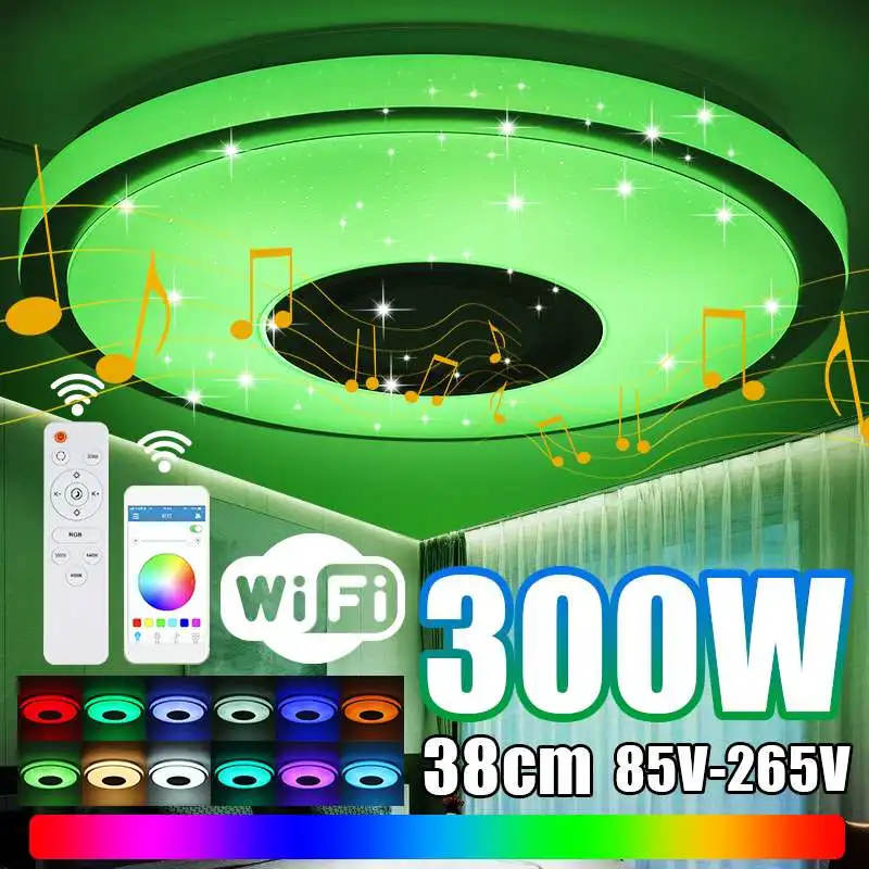 Потолочный светильник, 300 Вт, 38 см, Wi-Fi, RGB, управление через приложение, bluetooth, музыкальный светильник, умный светодиодный потолочный светильн...
Потолочный светильник, 300 Вт, 38 см, Wi-Fi, RGB, управление через приложение, bluetooth, музыкальный светильник, умный светодиодный потолочный светильн...