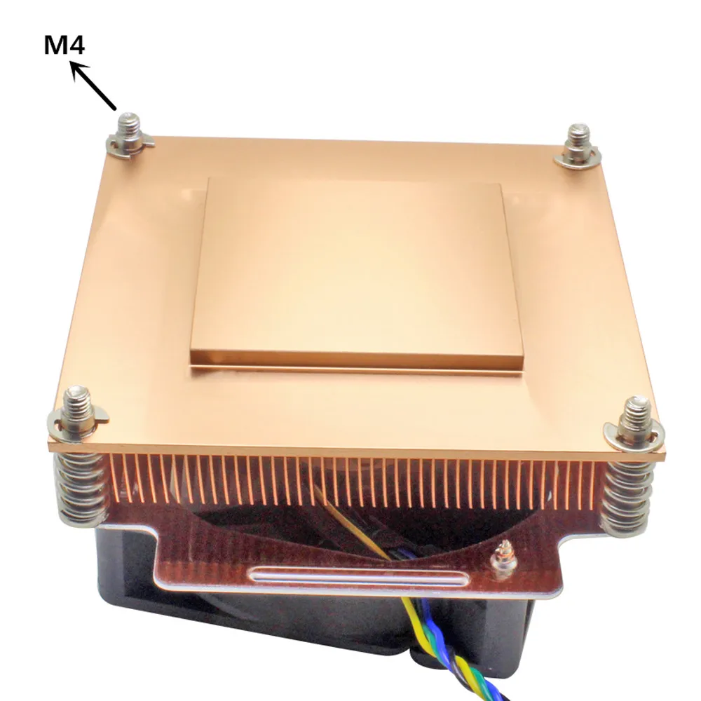 Серверный кулер для ЦП 2U охлаждающий вентилятор медный радиатор Intel Xeon LGA 2011 2066