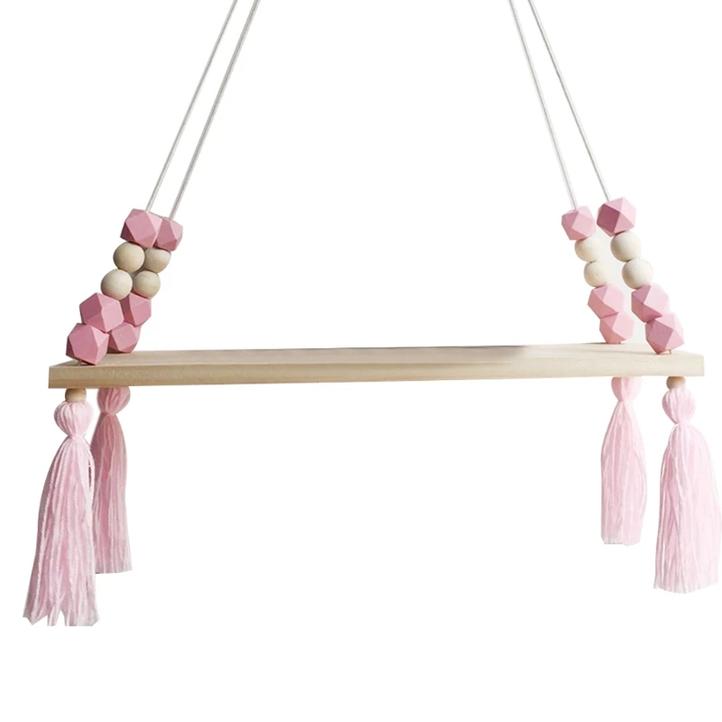 Bedroom Decoration Wall Hanging Wooden Board Storage Shelf Rack Tassel Beads Pendant Photo Props for Child Kid Room
Bedroom Decoration Wall Hanging Wooden Board Storage Shelf Rack Tassel Beads Pendant Photo Props for Child Kid Room
