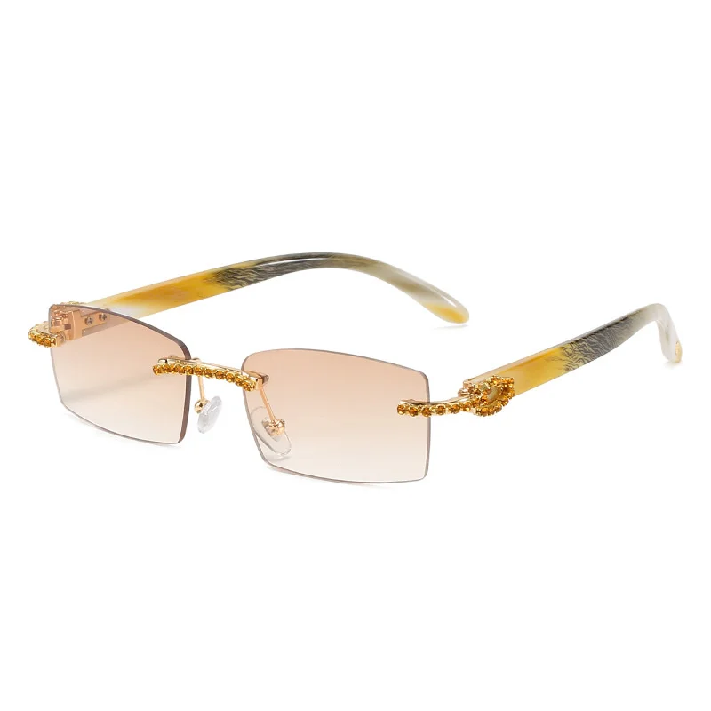 New Punk personalized diamond Sunglasses Rimless Rectangle Men Women Vintage Shades Driving Sun Glass Frameless Fashion 
New Punk personalized diamond Sunglasses Rimless Rectangle Men Women Vintage Shades Driving Sun Glass Frameless Fashion