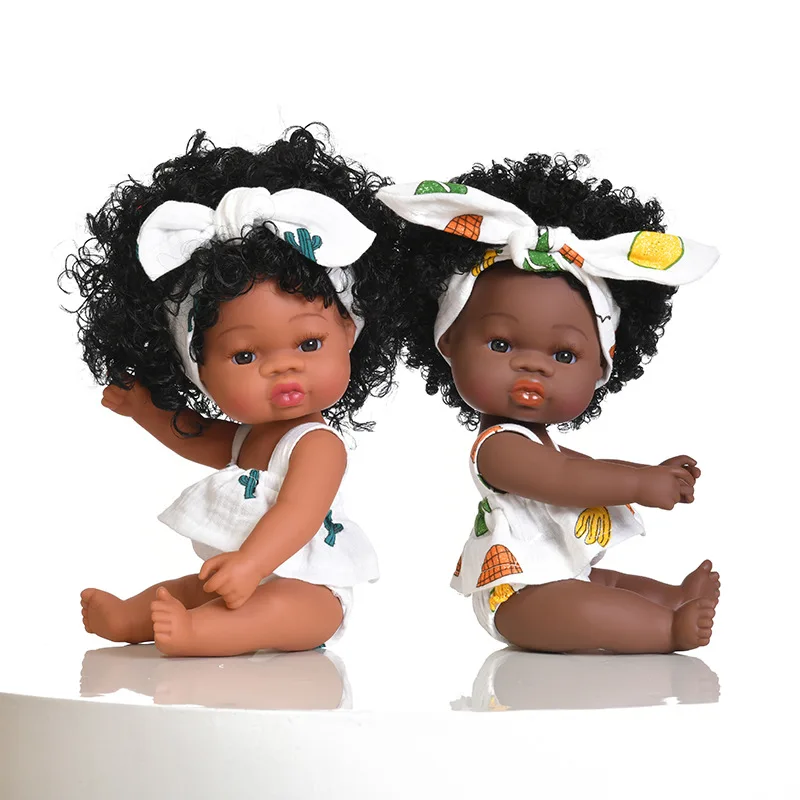 35cm African black reborn toddler dolls vinyl soft glue simulation reborn baby girl doll toys for children birthday gift
35cm African black reborn toddler dolls vinyl soft glue simulation reborn baby girl doll toys for children birthday gift