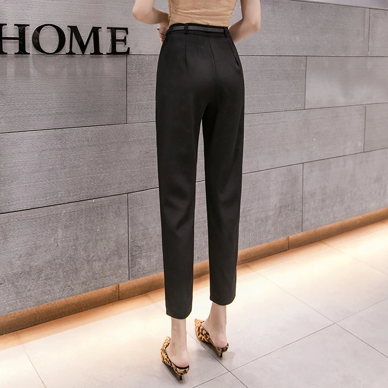 Черные брюки-карандаш для женщин, модные элегантные брюки для офиса, новые повседневные свободные тонкие корейские брюки до щиколотки с кар...
Черные брюки-карандаш для женщин, модные элегантные брюки для офиса, новые повседневные свободные тонкие корейские брюки до щиколотки с кар...